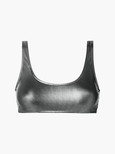 Calvin Klein Fürdőruha HU607478 | Calvin Klein Core Essentials Bralette Női Bikini Felső Titán